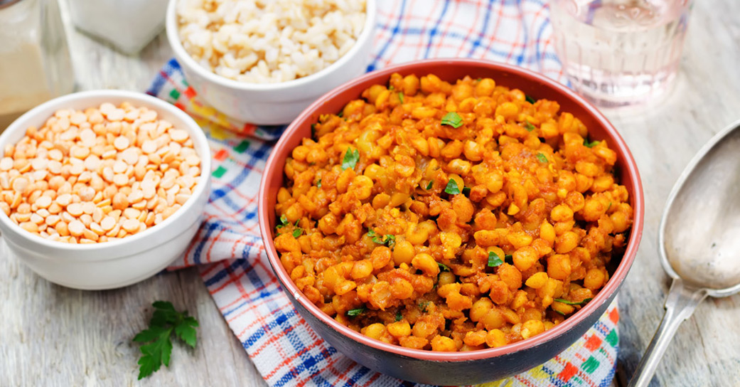 Dahl de lentilles corail