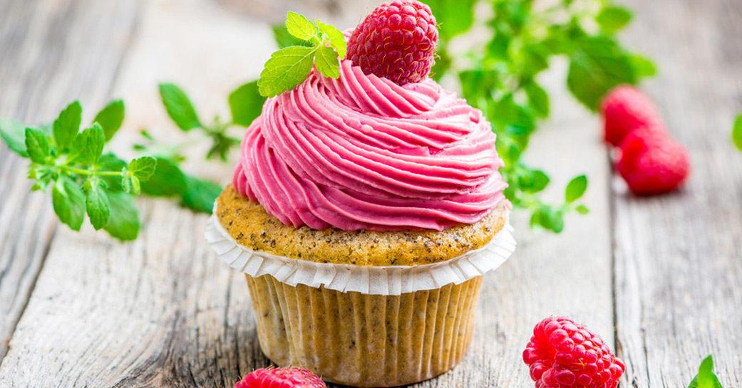 Cupcakes aux framboises sans gluten