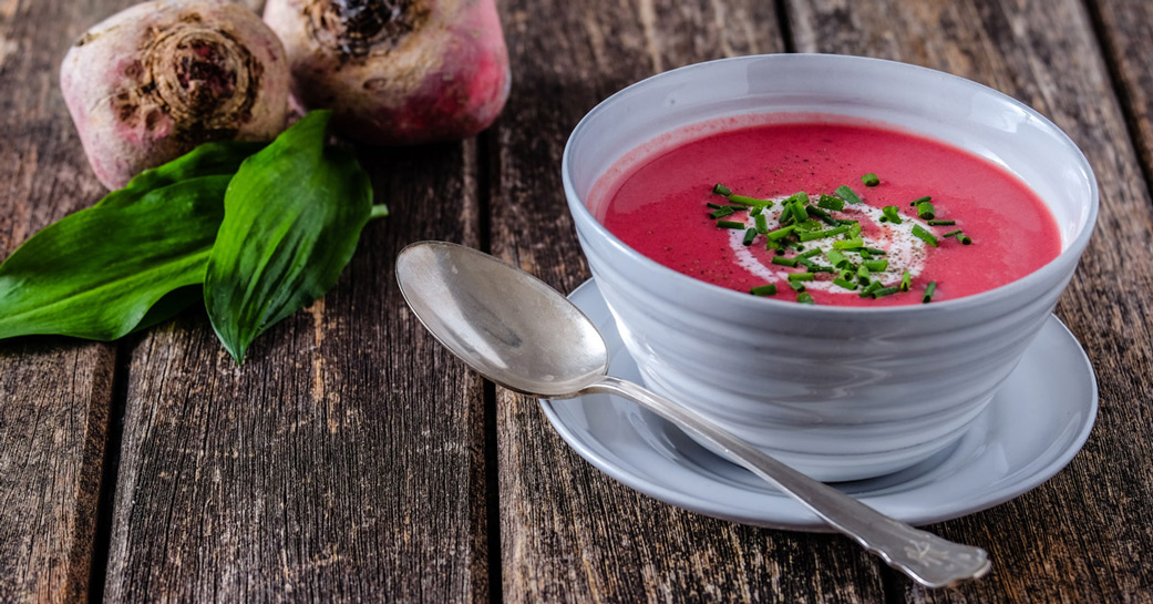 Soupe froide de betteraves